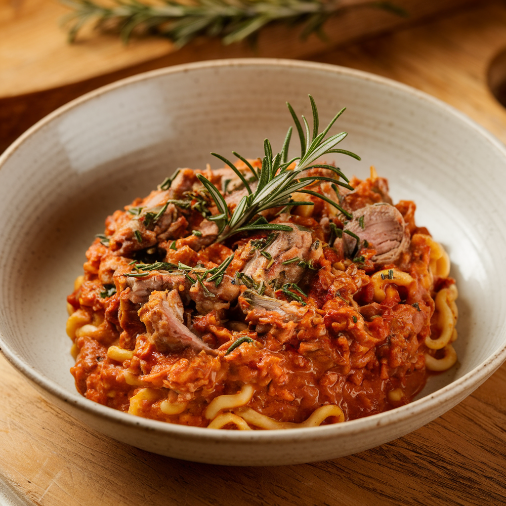 lamb ragu d’abruzzo rose mary