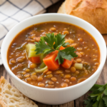 Easy lentil soup recipe