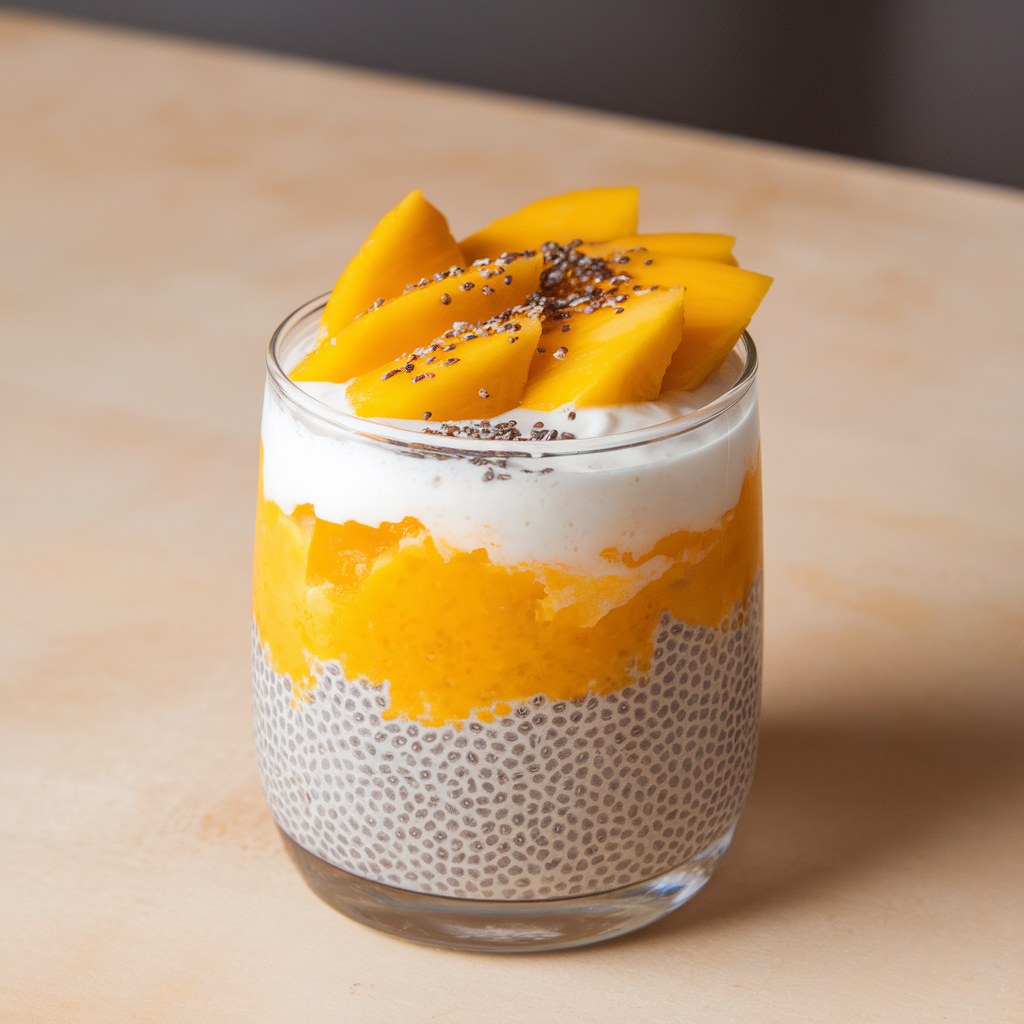 Mango Chia Seed Pudding