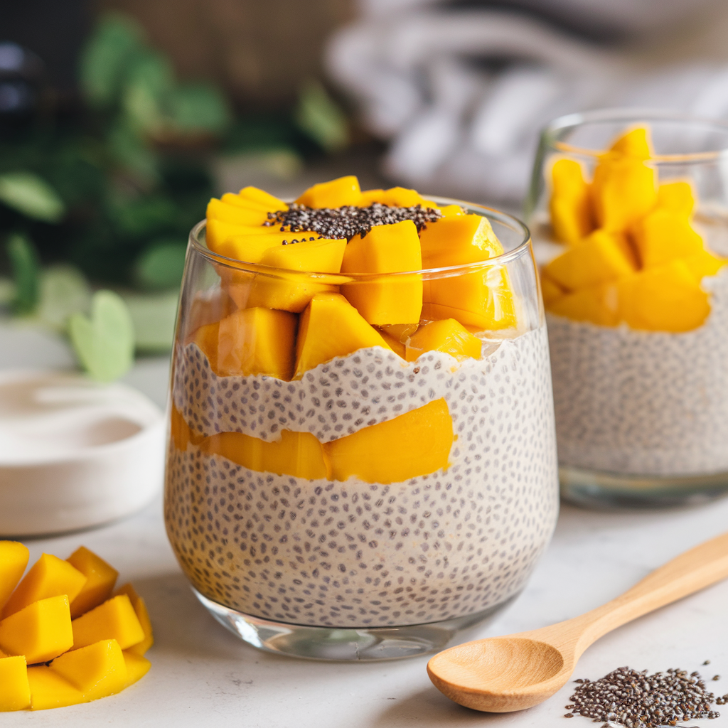 Mango Chia Seed Pudding