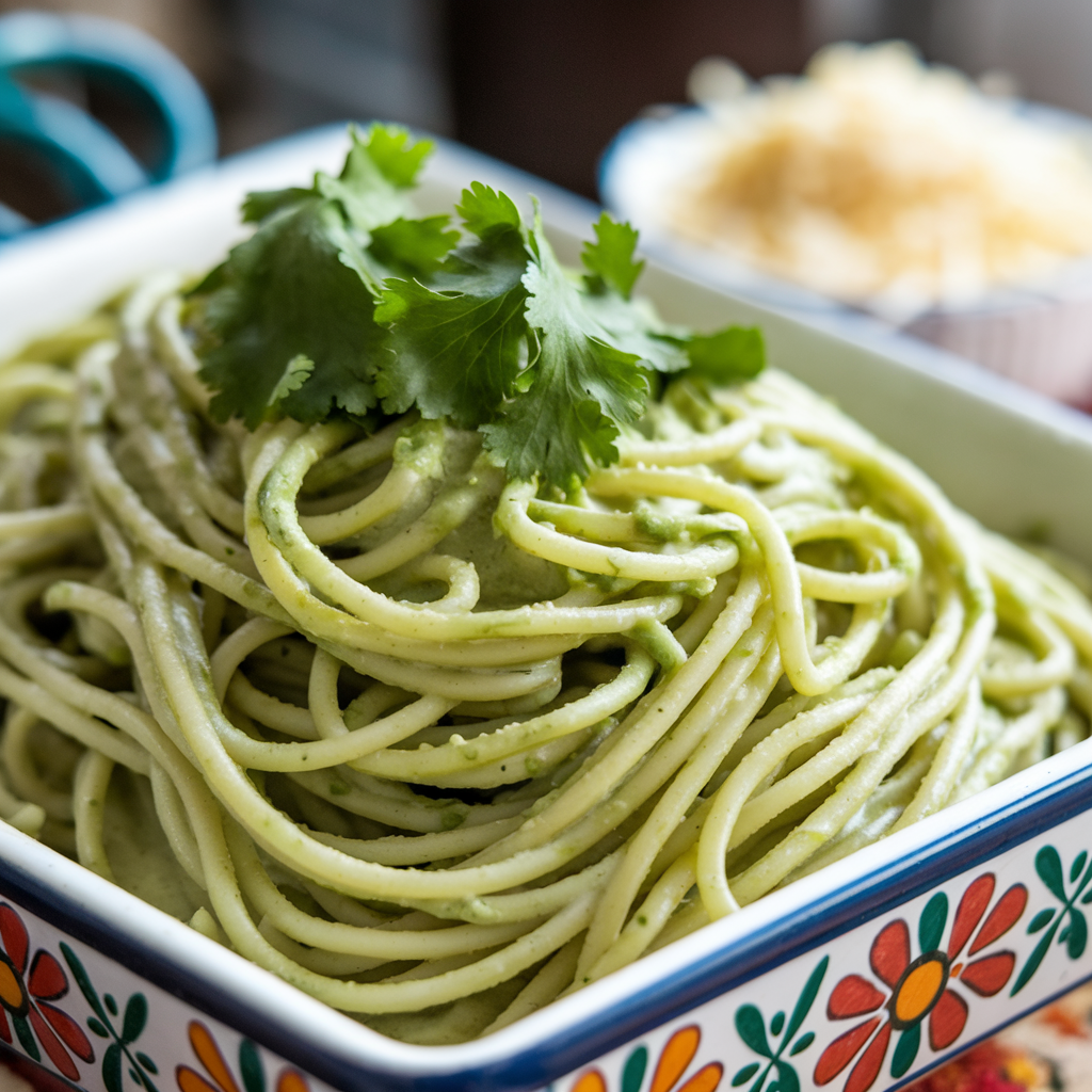 green spaghetti​