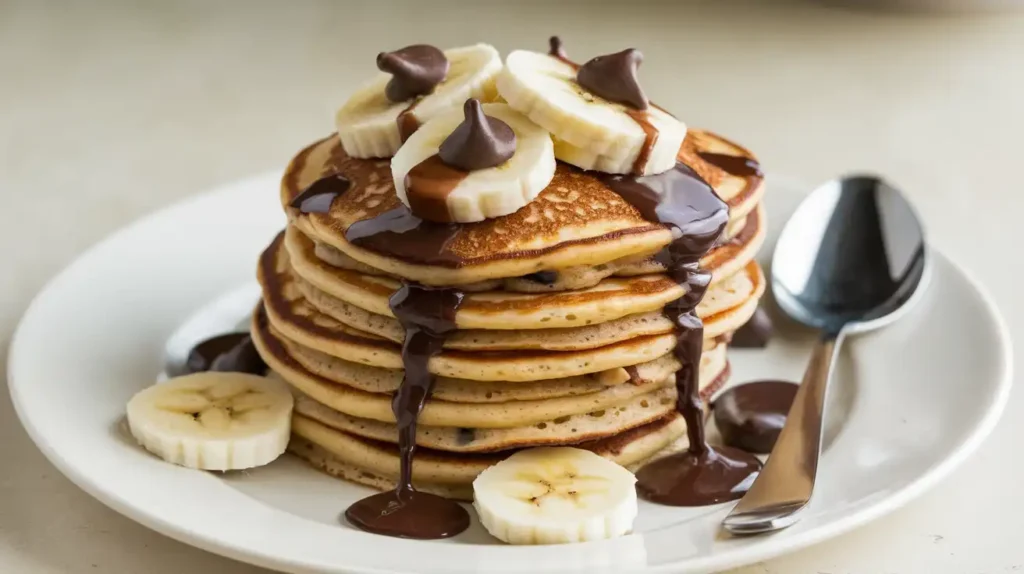 Banana Chocolate Chip Pancakes