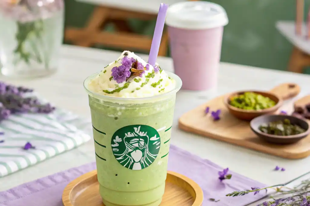 Lavender matcha Starbucks