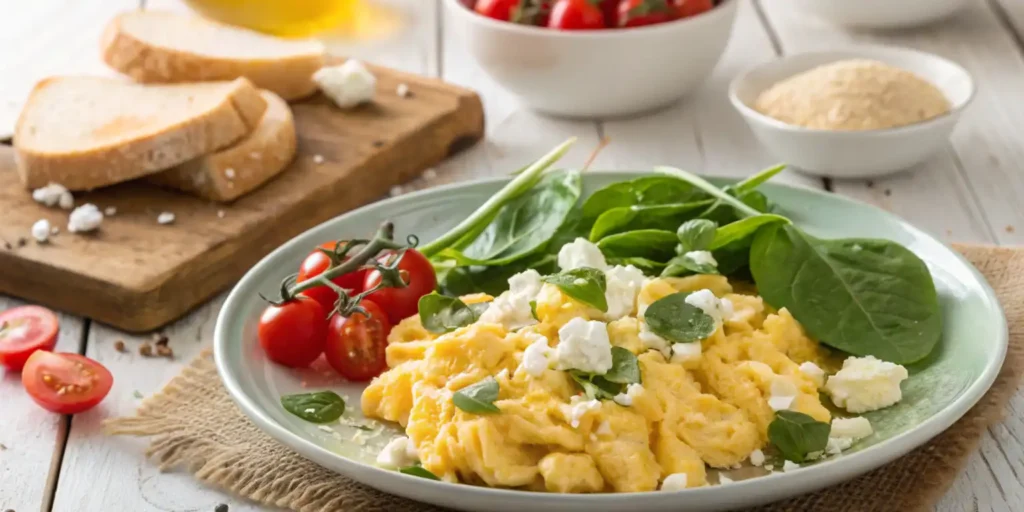 Feta Scrambled Eggs