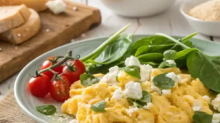 Feta Scrambled Eggs recipe