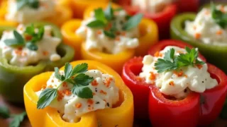 Feta Stuffed Bell Peppers Recipe