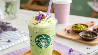 Lavender matcha Starbucks