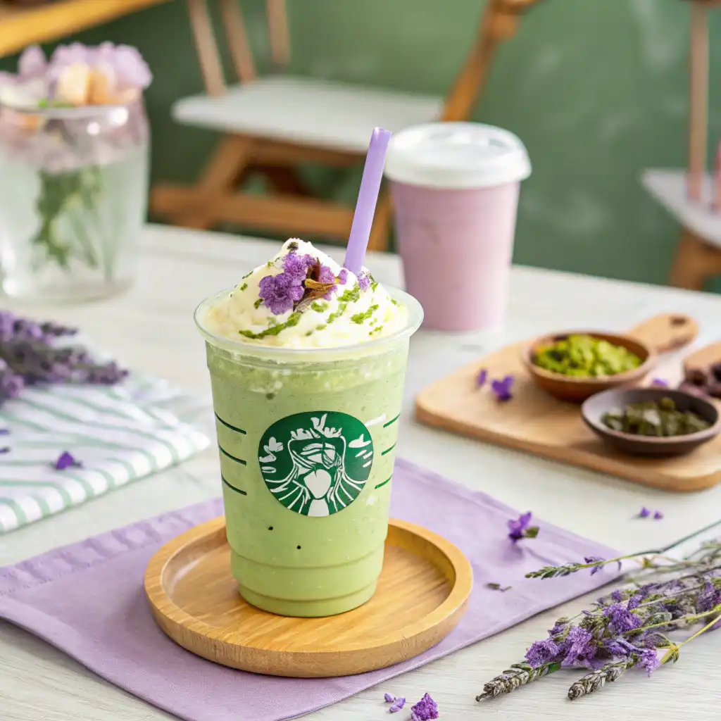 Lavender matcha Starbucks