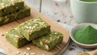 Matcha Oatmeal Bars