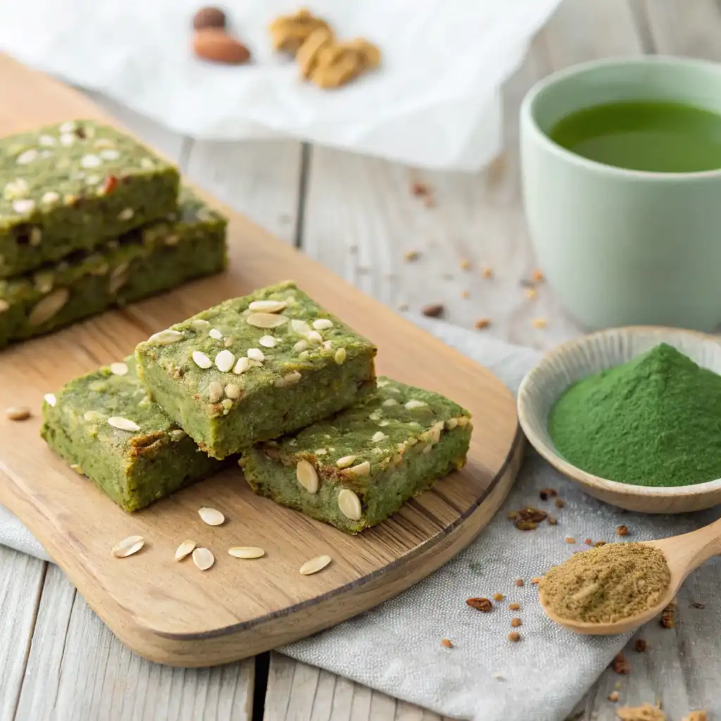 Matcha Oatmeal Bars