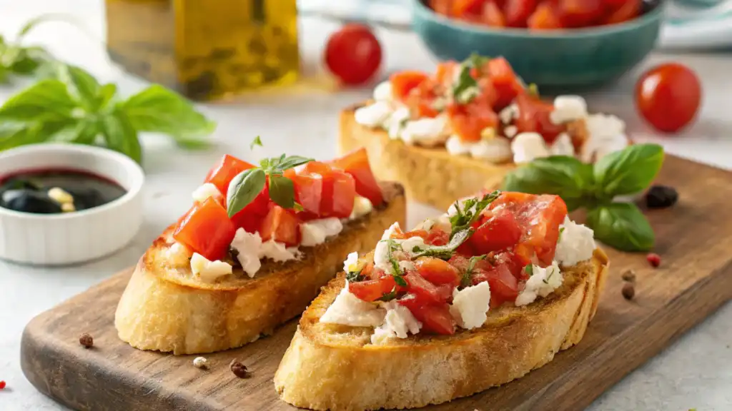 Tomato Feta Bruschetta