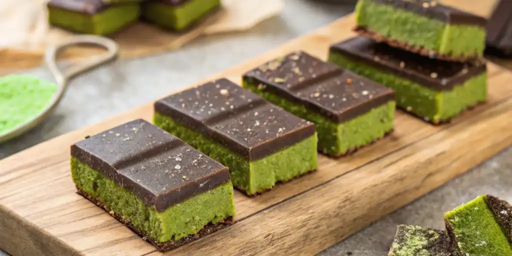 amazing vegan chocolate matcha energy bars recipe​