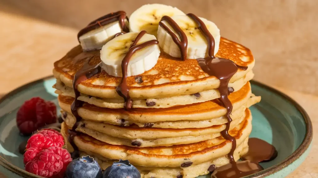 Banana Chocolate Chip Pancakes