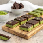 vegan chocolate matcha energy bars recipe​