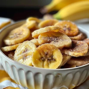 cinnamon-sugar air fryer banana chips